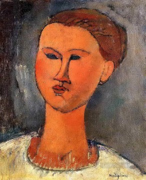 Amedeo Modigliani Painting - woman s head 1915 Amedeo Modigliani
